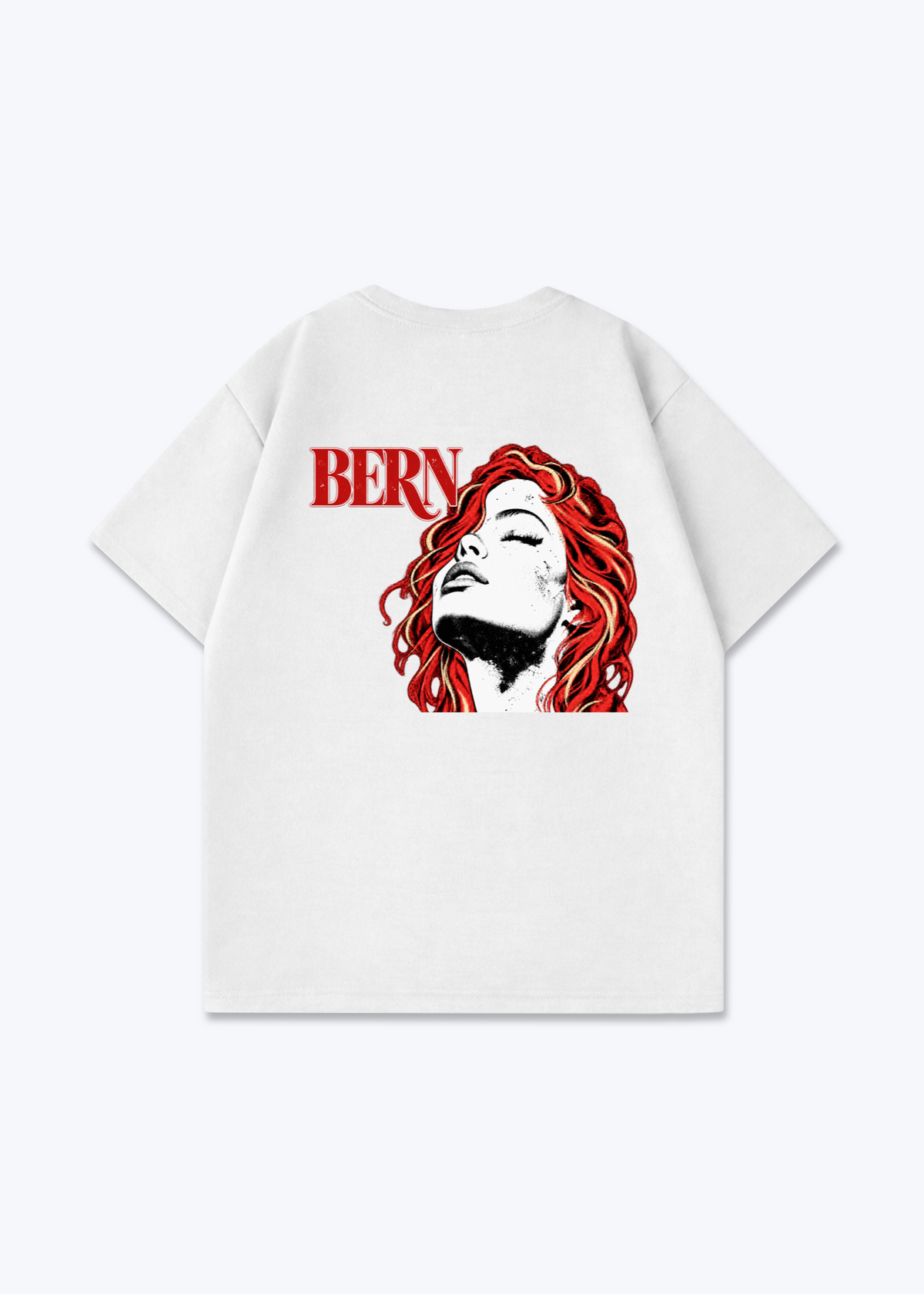 Bern RedHead Oversized T-Shirt - White Back (Designed)