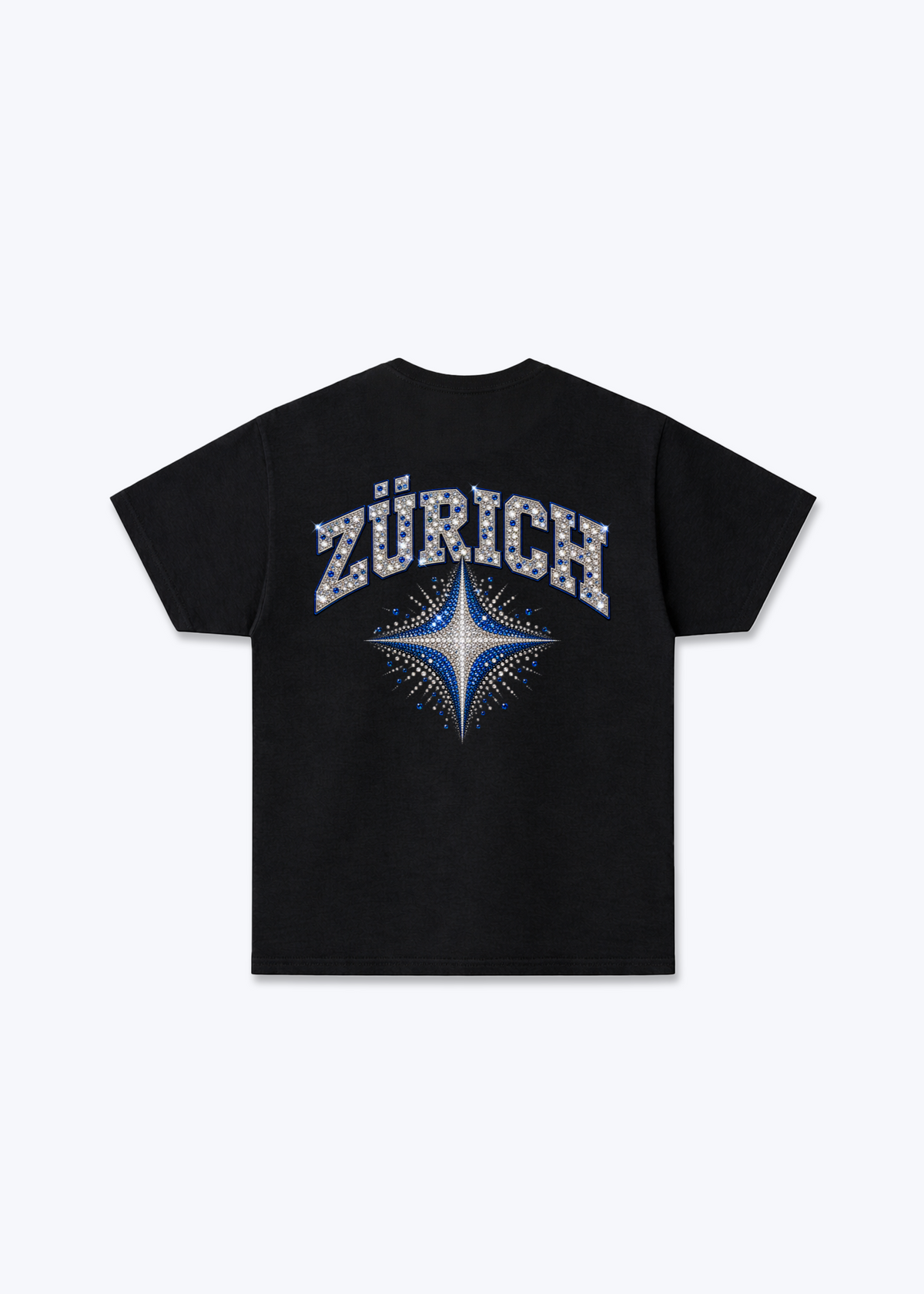 Zürich Diamond Basic T-Shirt - Black Back (Designed)