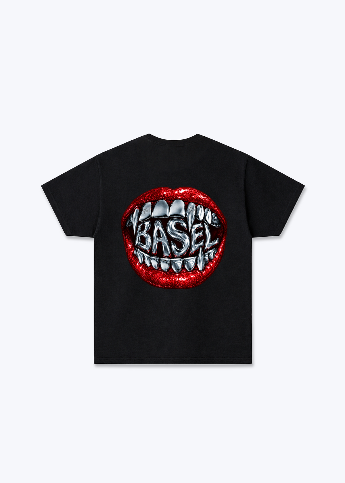 Basel Metallic Basic T-Shirt - Black Back (Designed)