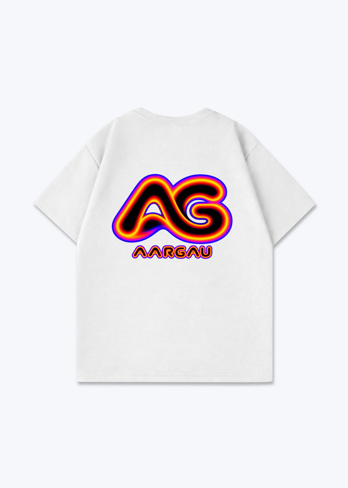Aargau Glow Oversized T-Shirt - White Back (Designed)