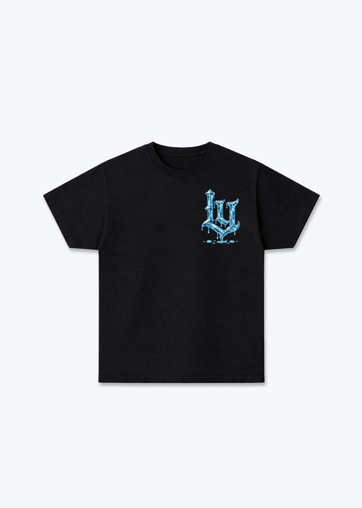 Luzern Ice Basic T-Shirt - Black Front (Designed)