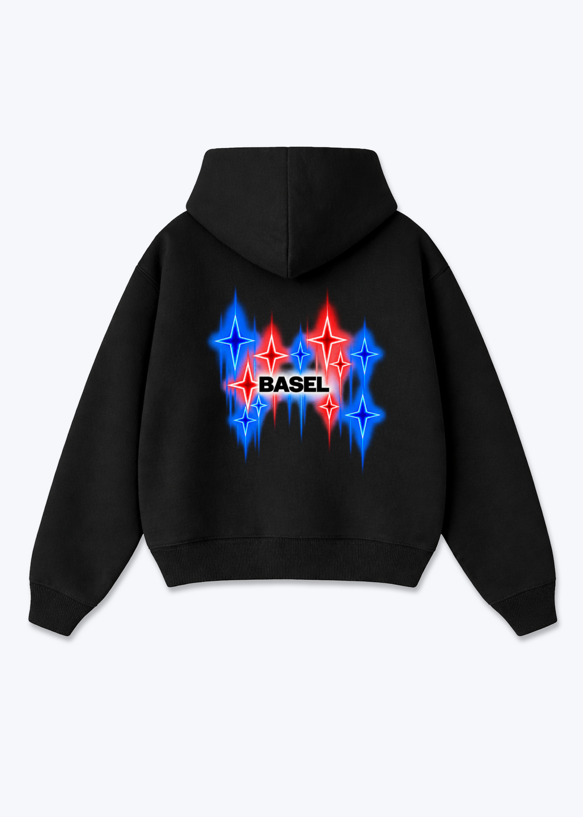 Basel Fade Oversized Hoodie - Black Back (Designed)