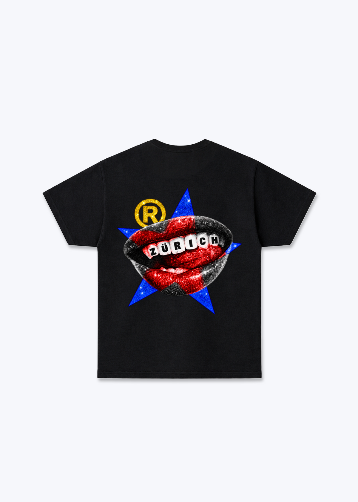 Zürich Teeth Basic T-Shirt - Black Back (Designed)