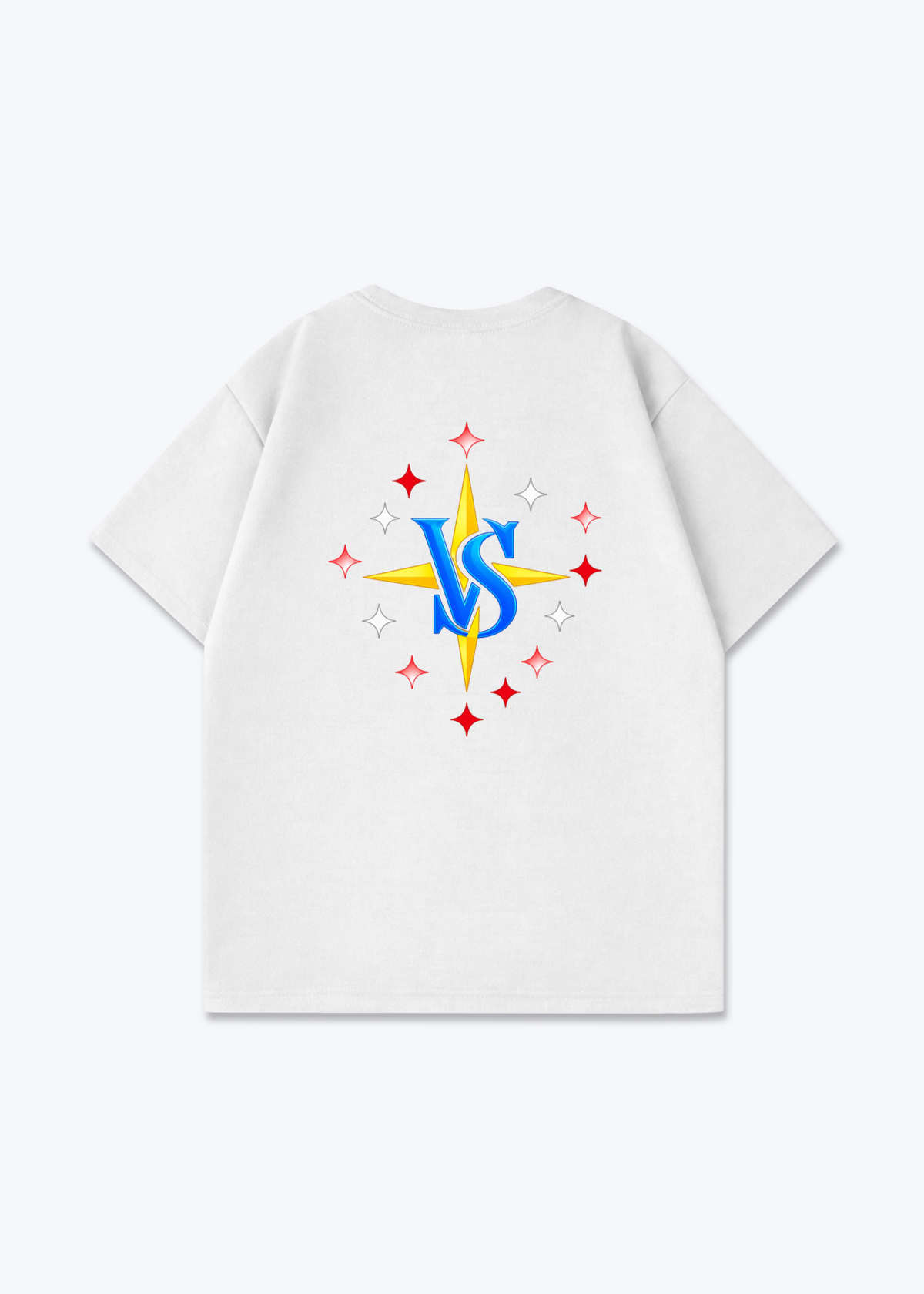Wallis Stars Oversized T-Shirt - White Back (Designed)