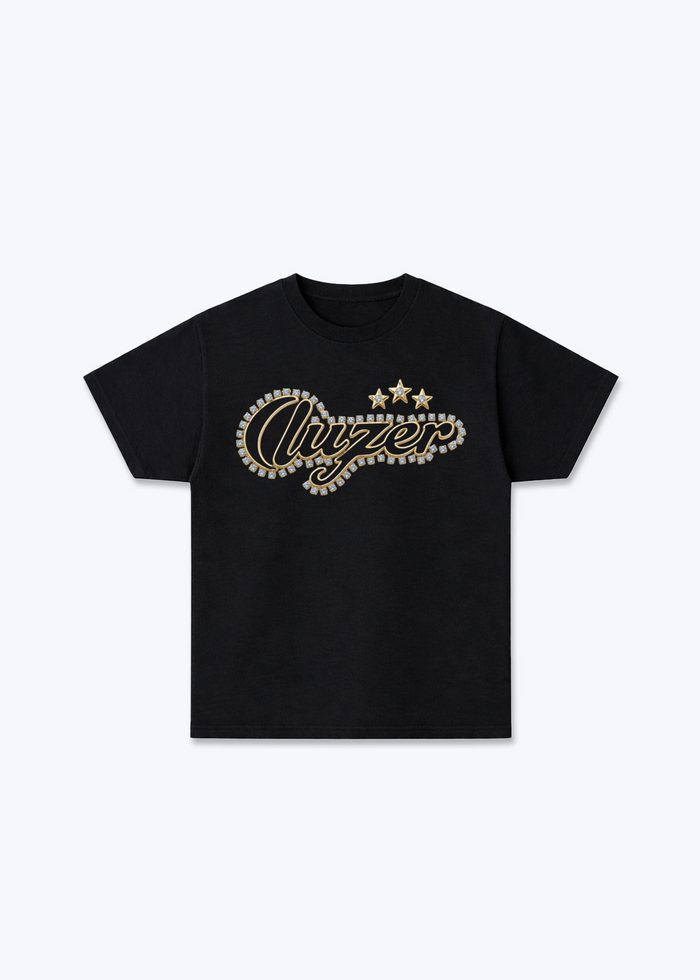 Luzern Diamond Basic T-Shirt - Black Front (Designed)