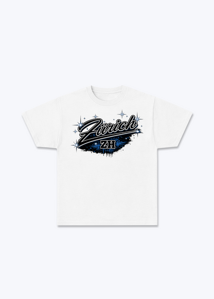 Zürich Stars Tee - White Front (Designed)