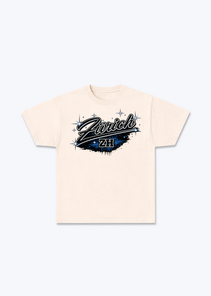 Zürich Stars Tee - Beige Front (Designed)
