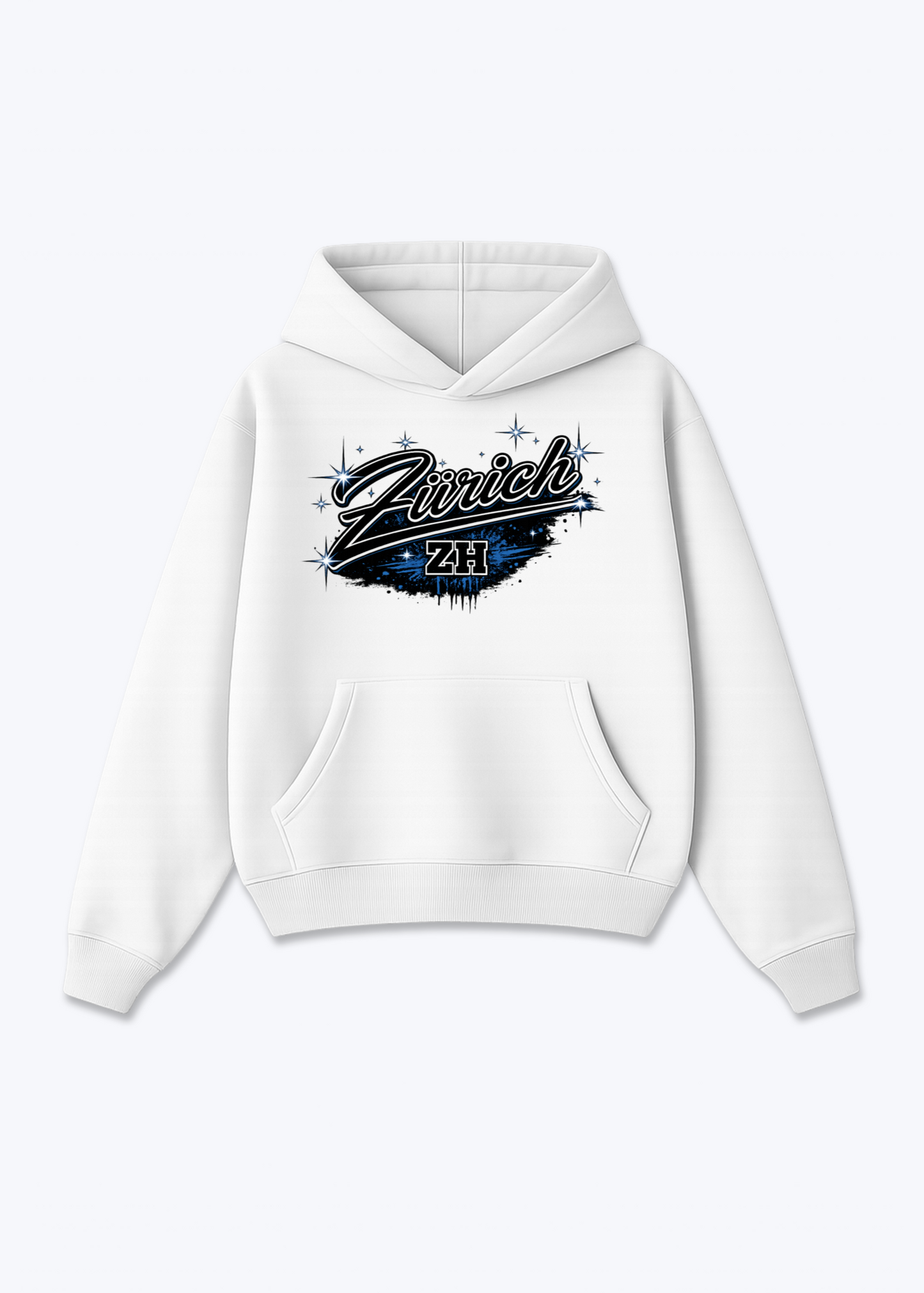 Zürich Stars Tee - White Front (Designed)