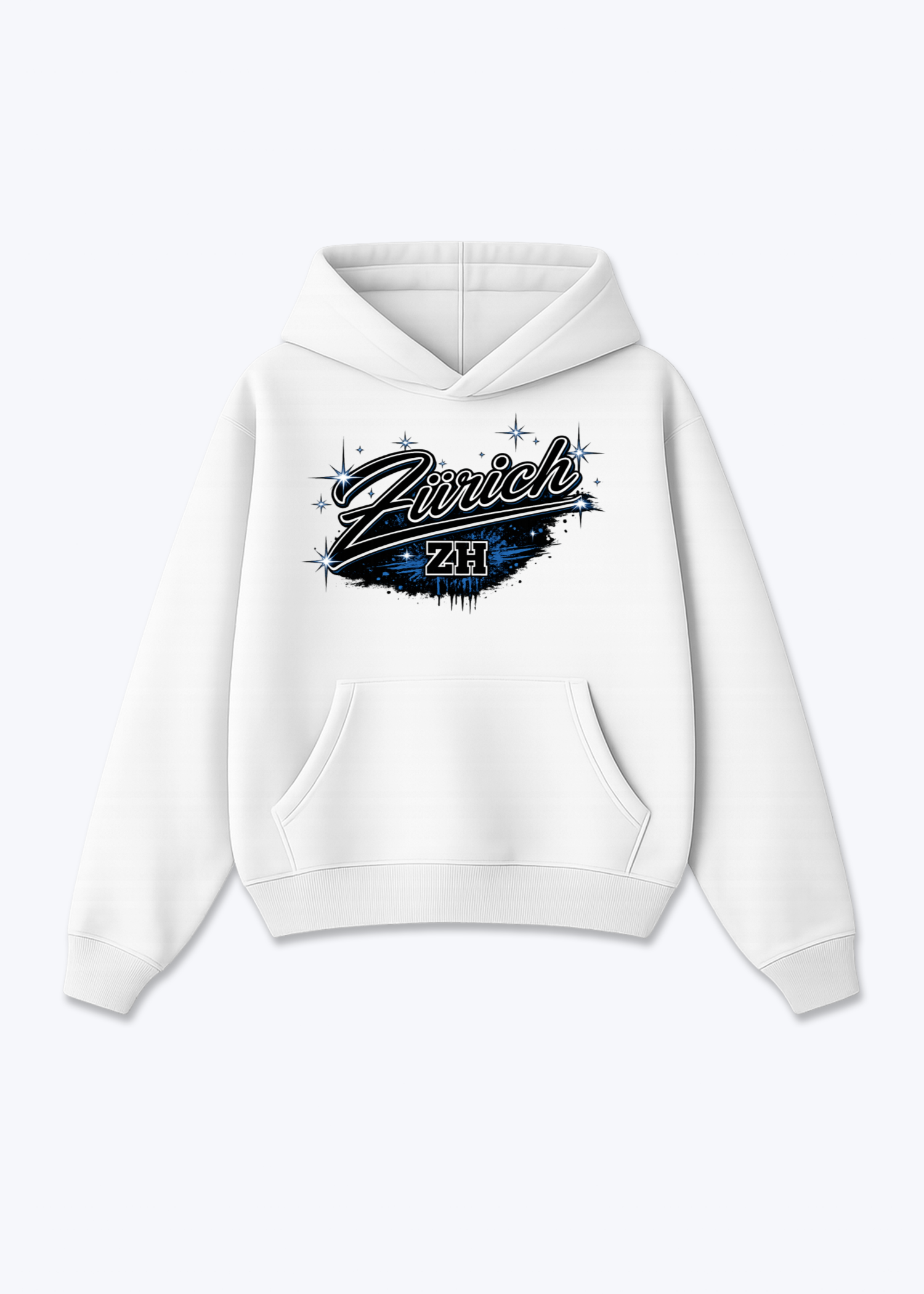 Zürich Stars Tee - White Front (Designed)