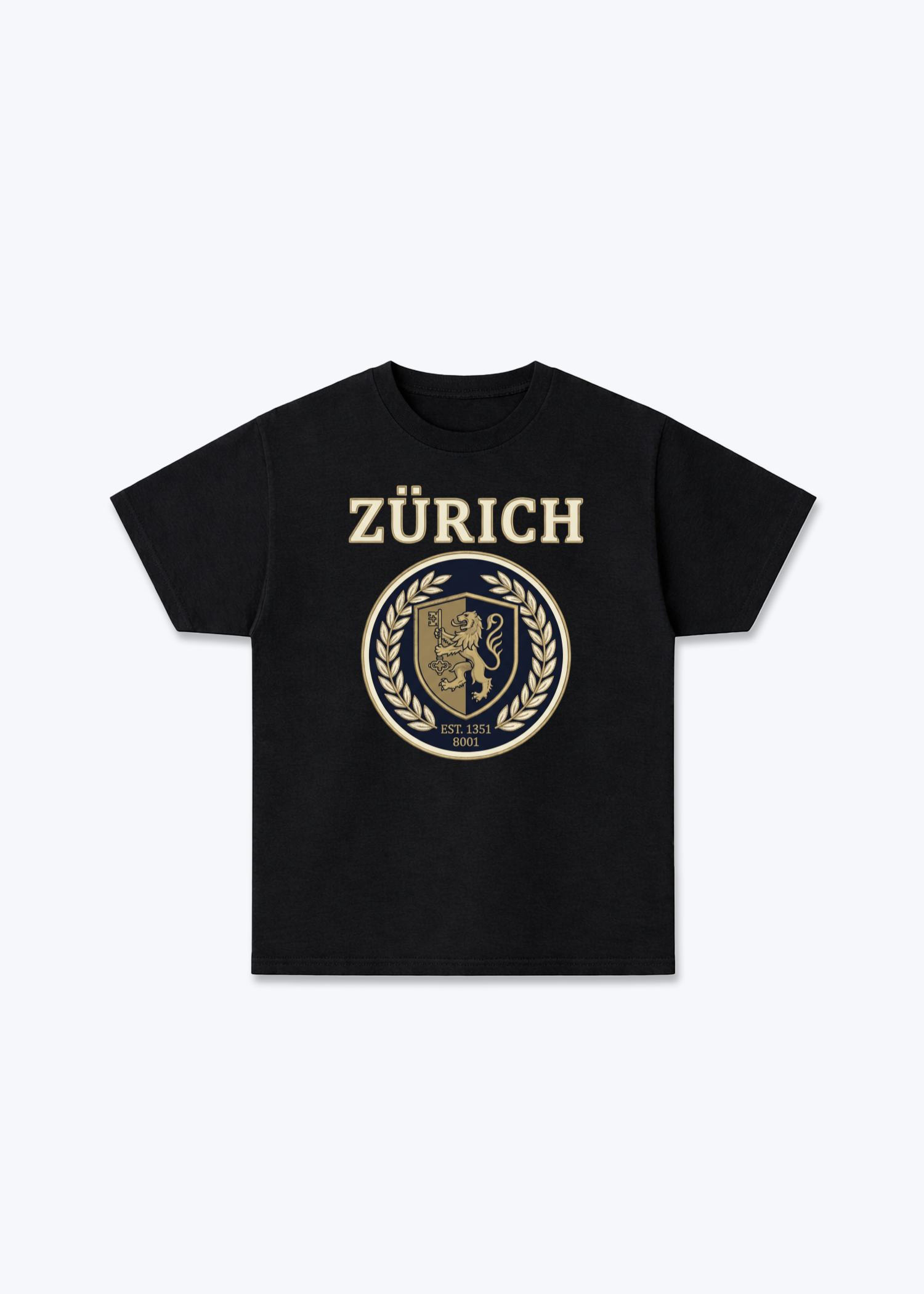 Zürich Owners Club Tee - Black Front (Designed)