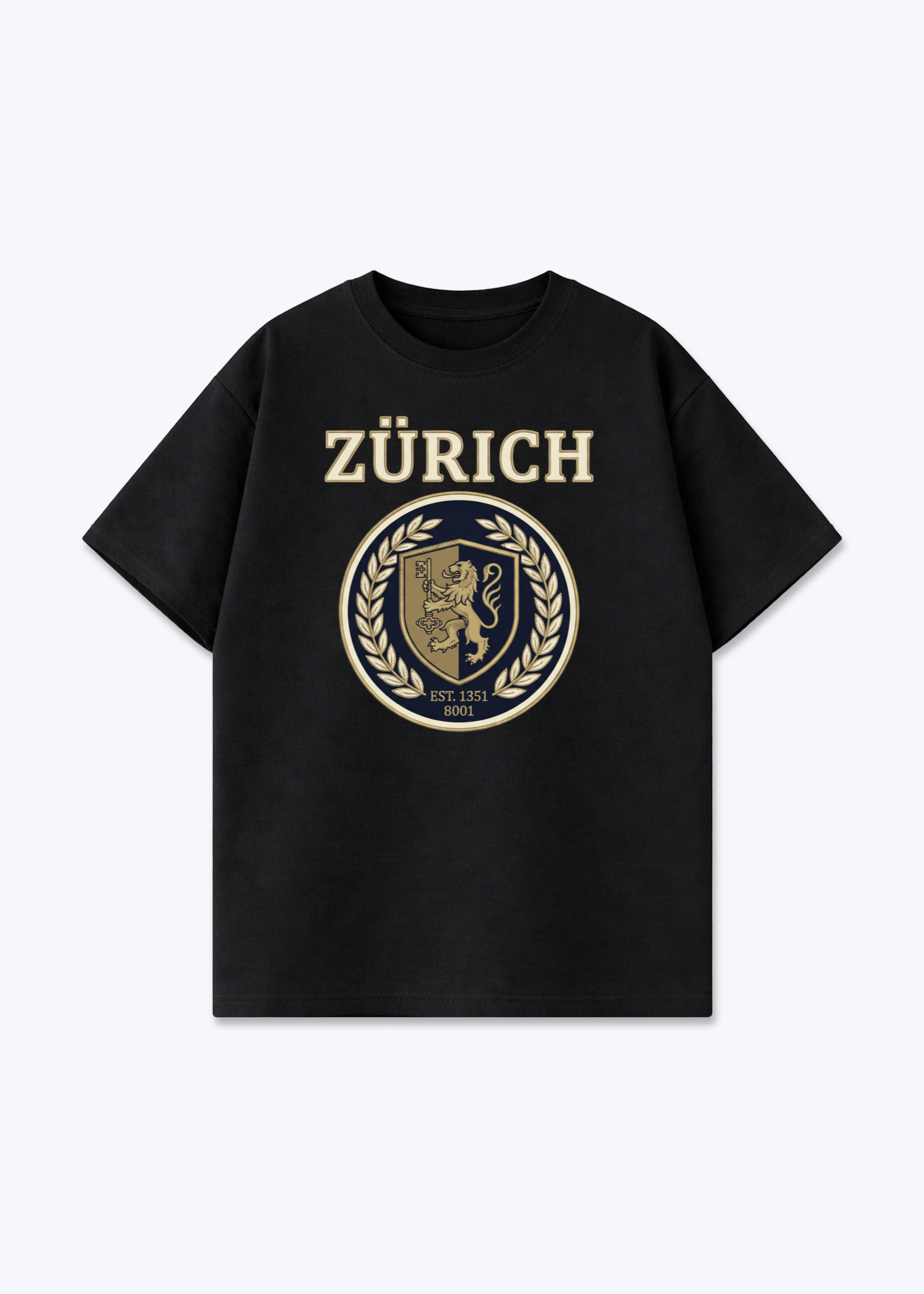 Zürich Owners Club Tee - Black Front (Designed)