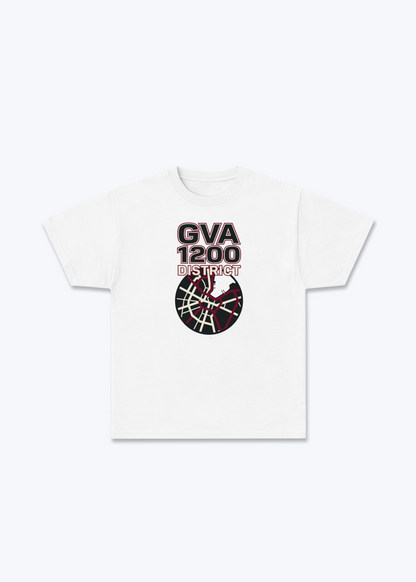 Genève 1200 District Tee - White Front (Designed)