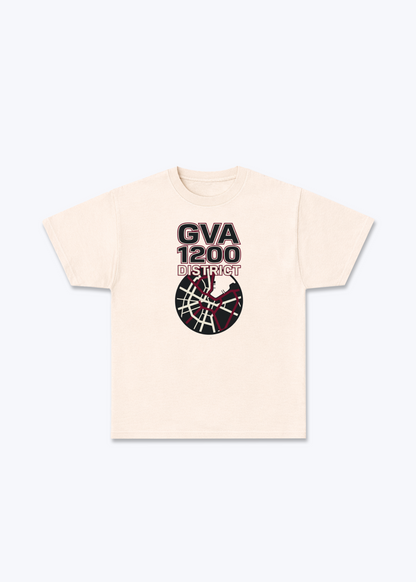 Genève 1200 District Tee - Beige Front (Designed)