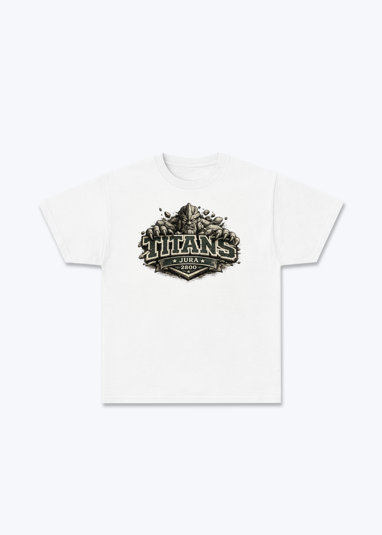 Jura Titans 2800 Tee - White Front (Designed)