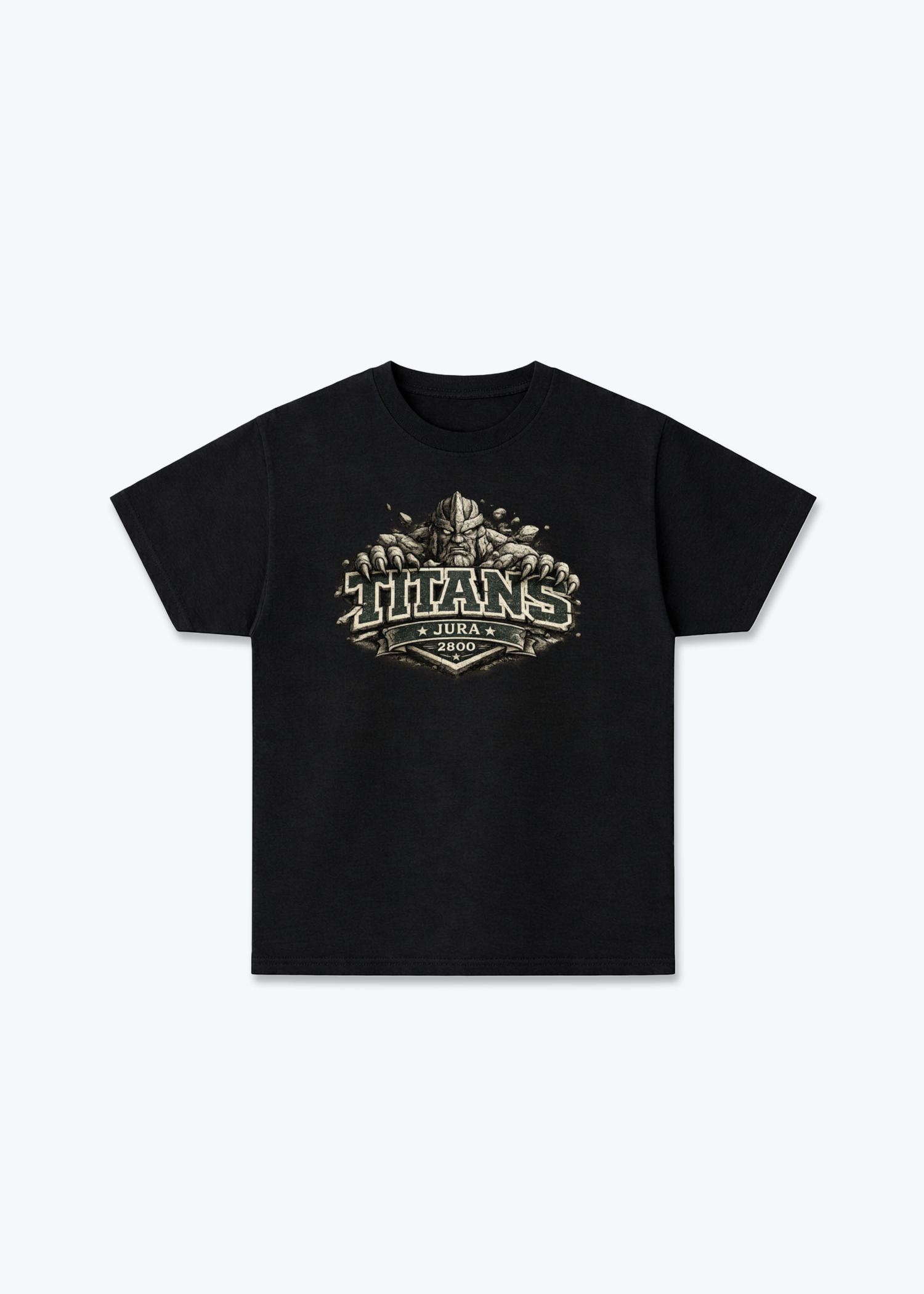 Jura Titans 2800 Tee - Black Front (Designed)