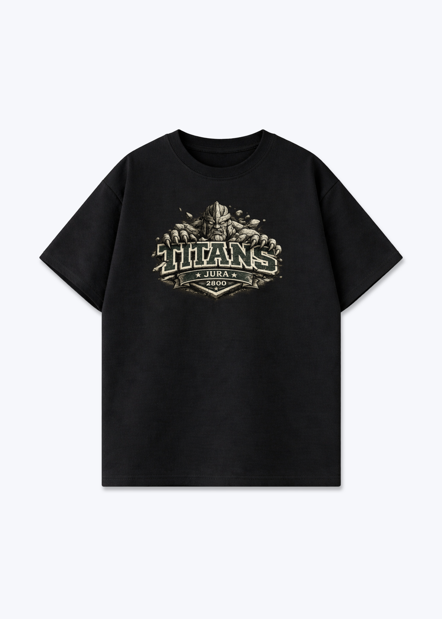 Jura Titans 2800 Tee - Black Front (Designed)