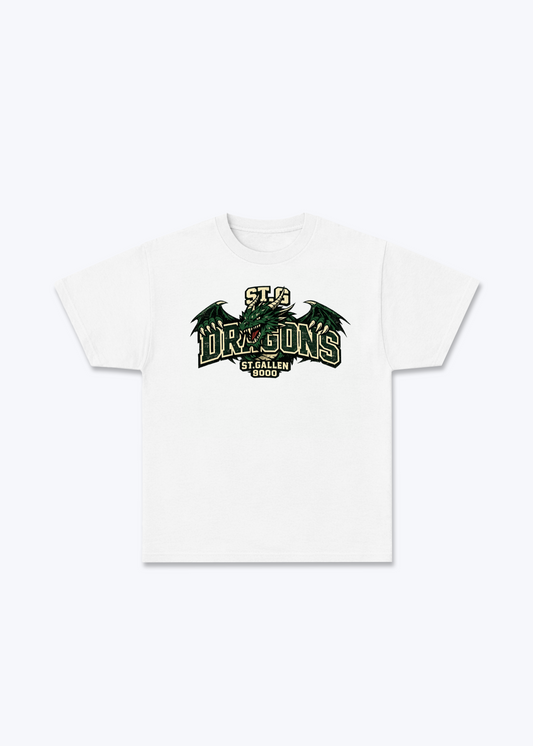 St.Gallen Dragons Tee - White Front (Designed)