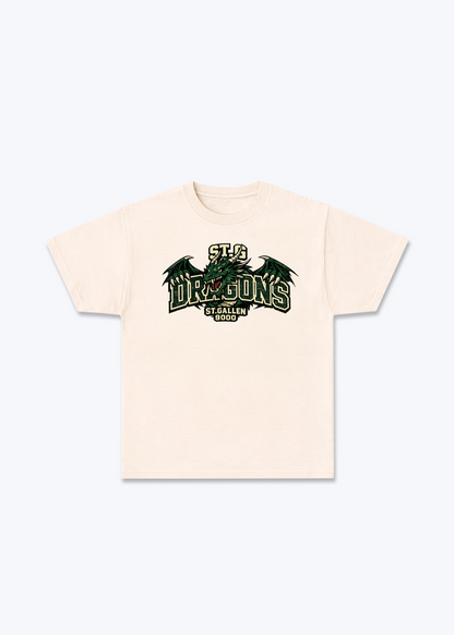 St.Gallen Dragons Tee - Beige Front (Designed)