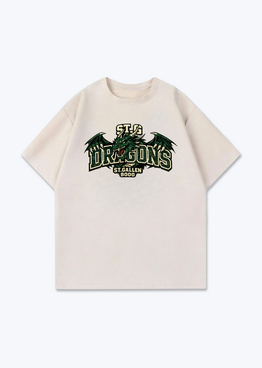 St.Gallen Dragons Tee - Beige Front (Designed)