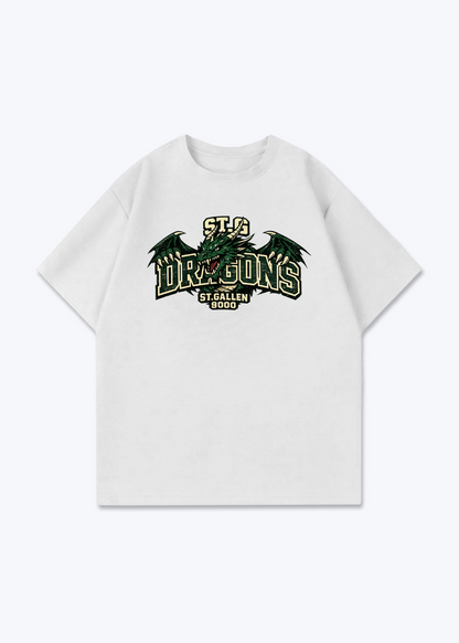 St.Gallen Dragons Tee - White Front (Designed)