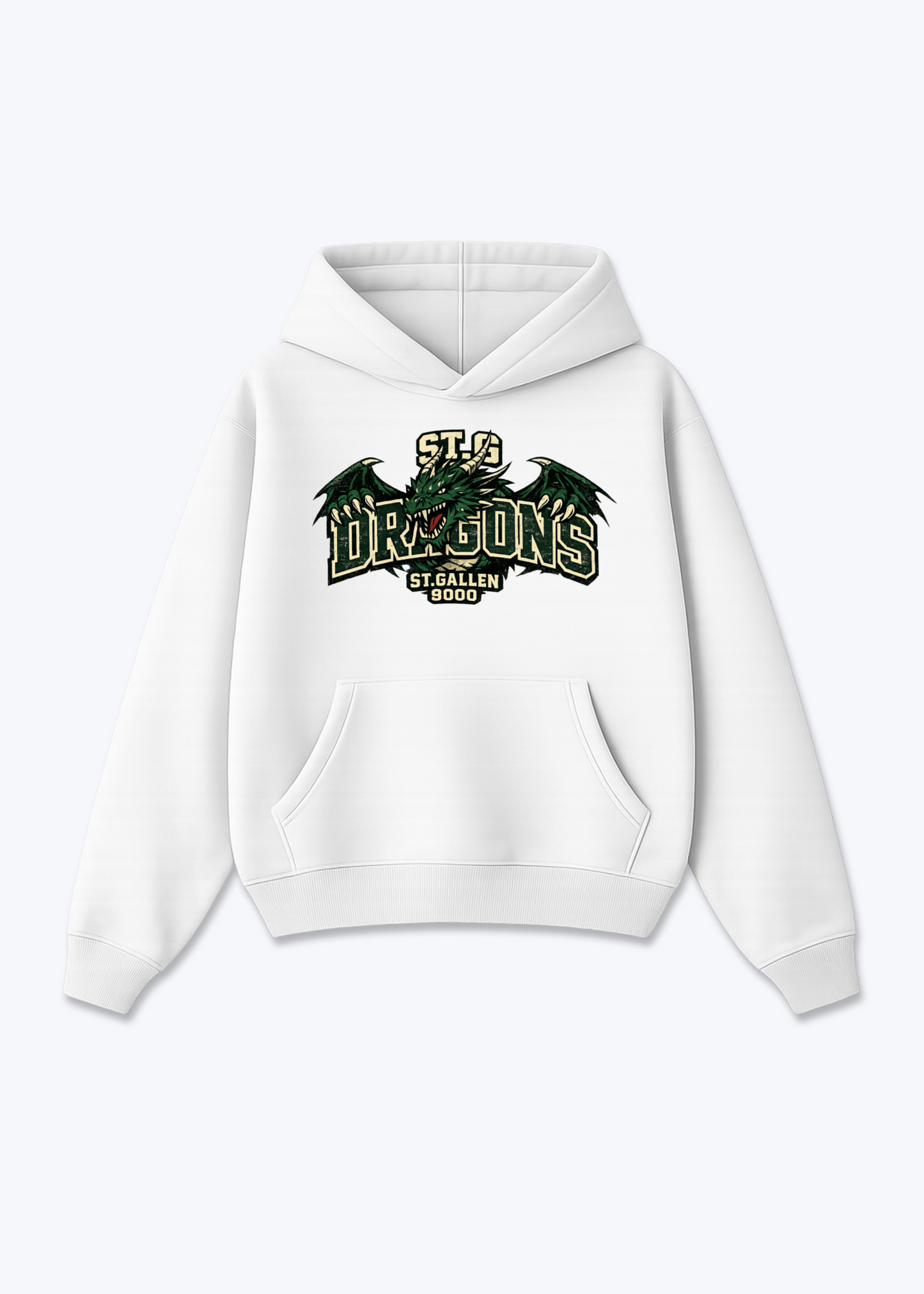 St.Gallen Dragons Tee - White Front (Designed)