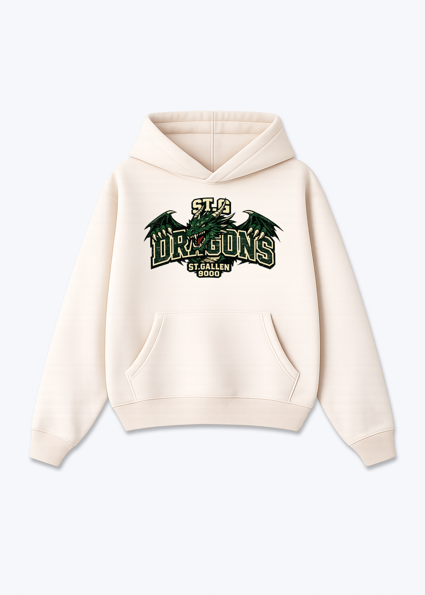 St.Gallen Dragons Tee - Beige Front (Designed)