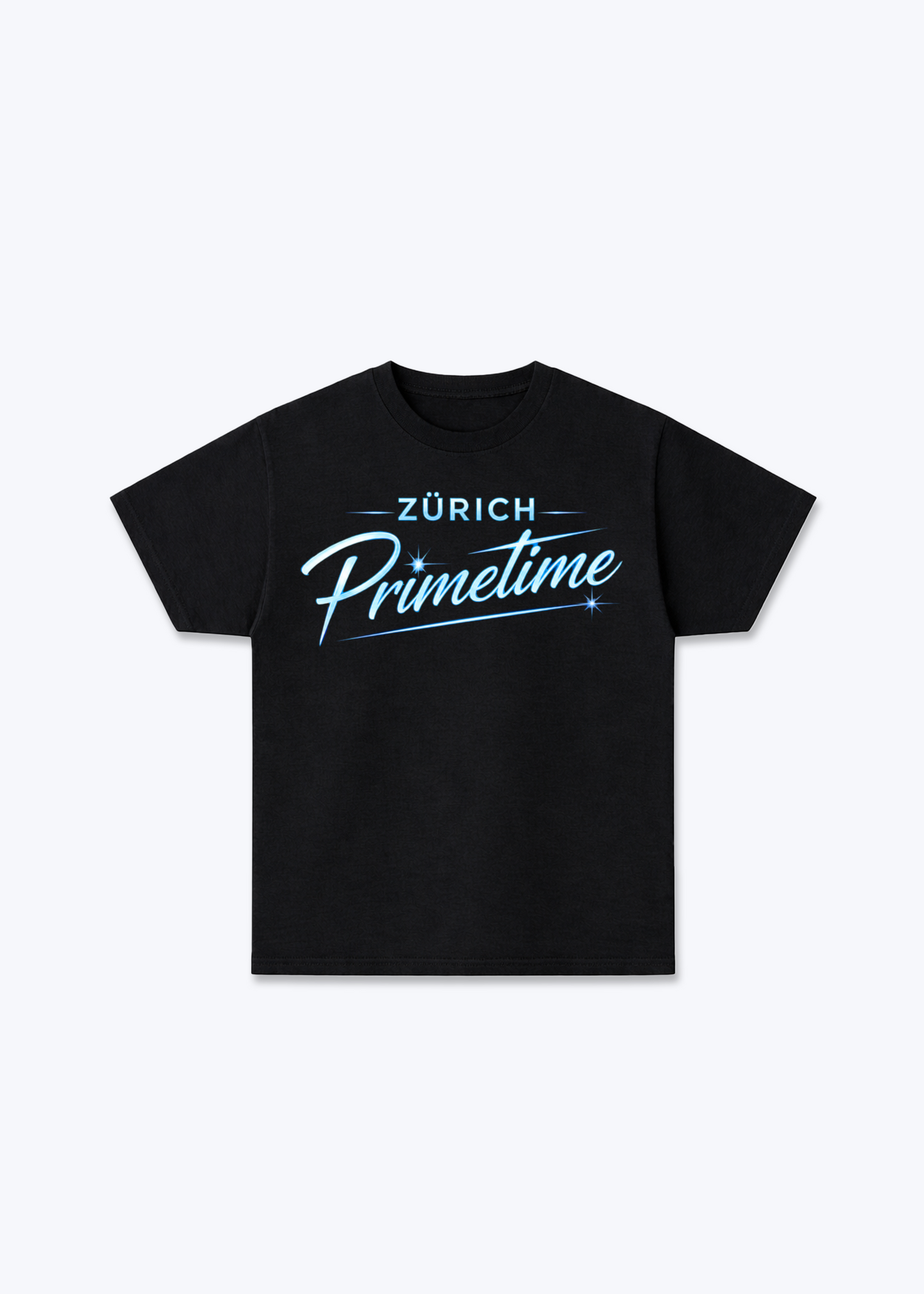 Zürich Primetime Tee - Black Front (Designed)