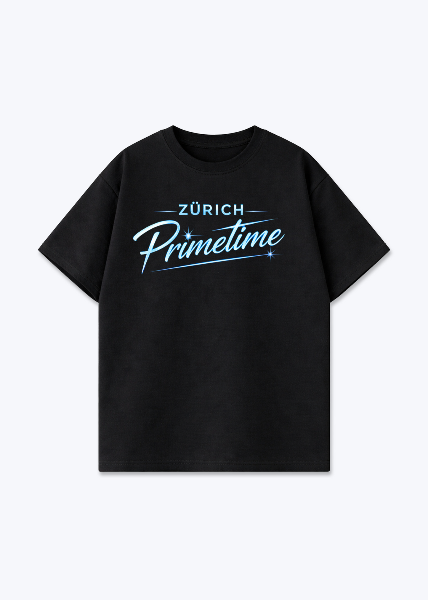 Zürich Primetime Tee - Black Front (Designed)