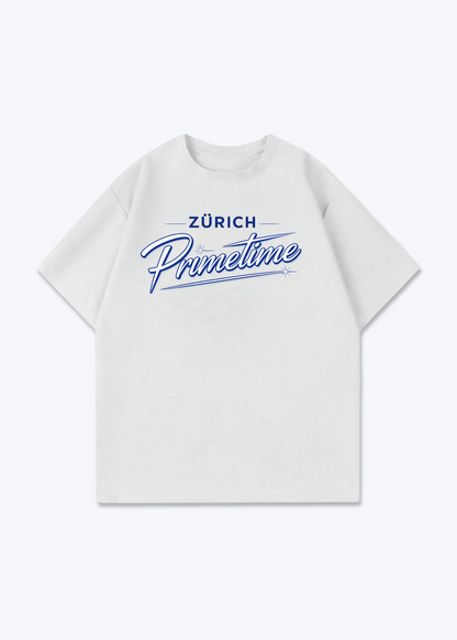 Zürich Primetime Tee - White Front (Designed)