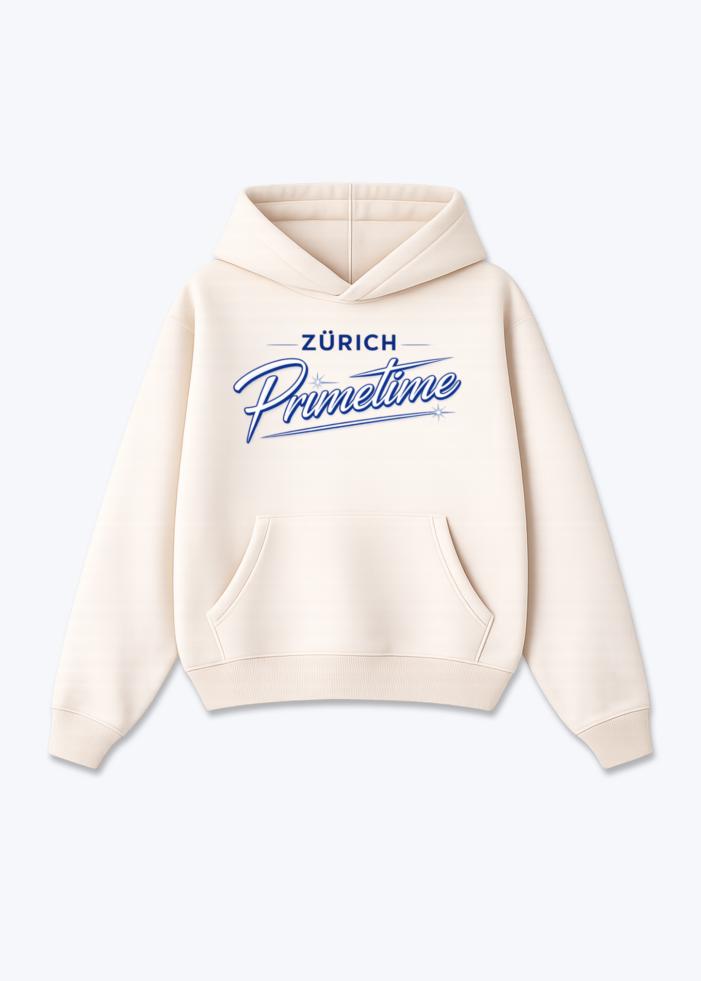 Zürich Primetime Tee - Beige Front (Designed)