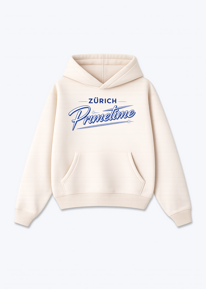 Zürich Primetime Tee - Beige Front (Designed)