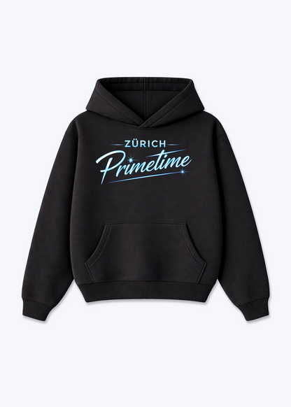 Zürich Primetime Tee - Black Front (Designed)