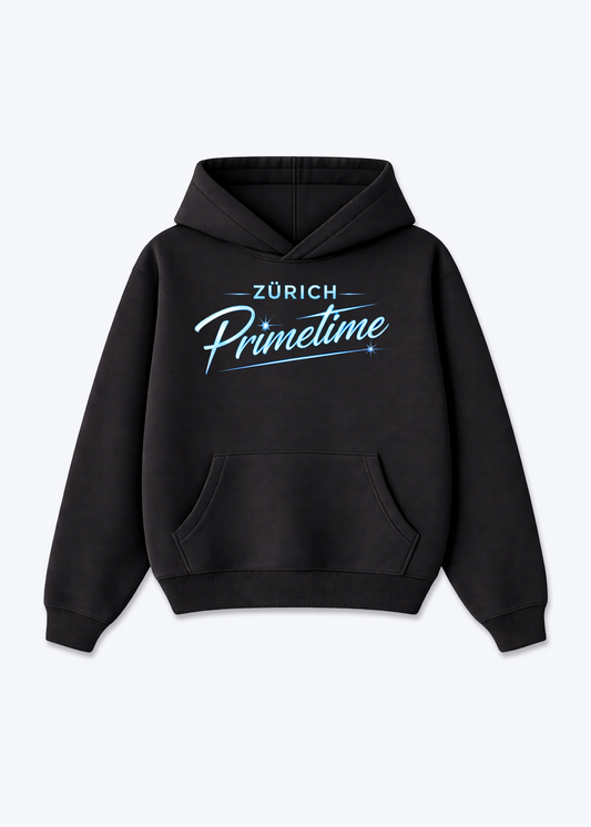 Zürich Primetime Tee - Black Front (Designed)