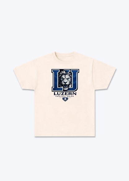 Luzern Central Swiss Tee - Beige Front (Designed)