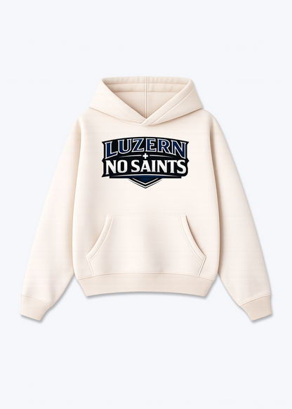 Luzern No Saints Tee - Beige Front (Designed)