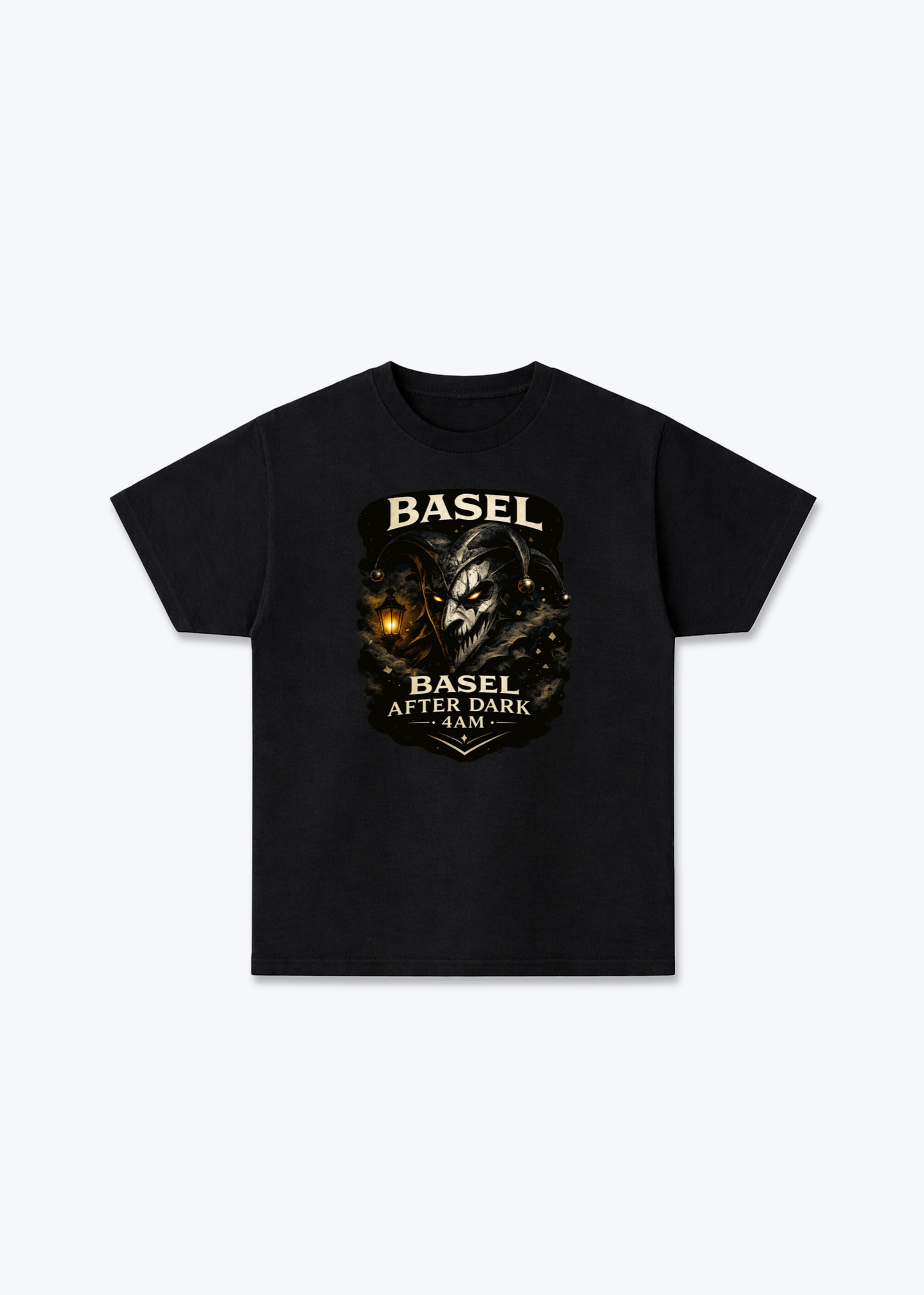 Basel After Dark Tee - Black Front (Designed)