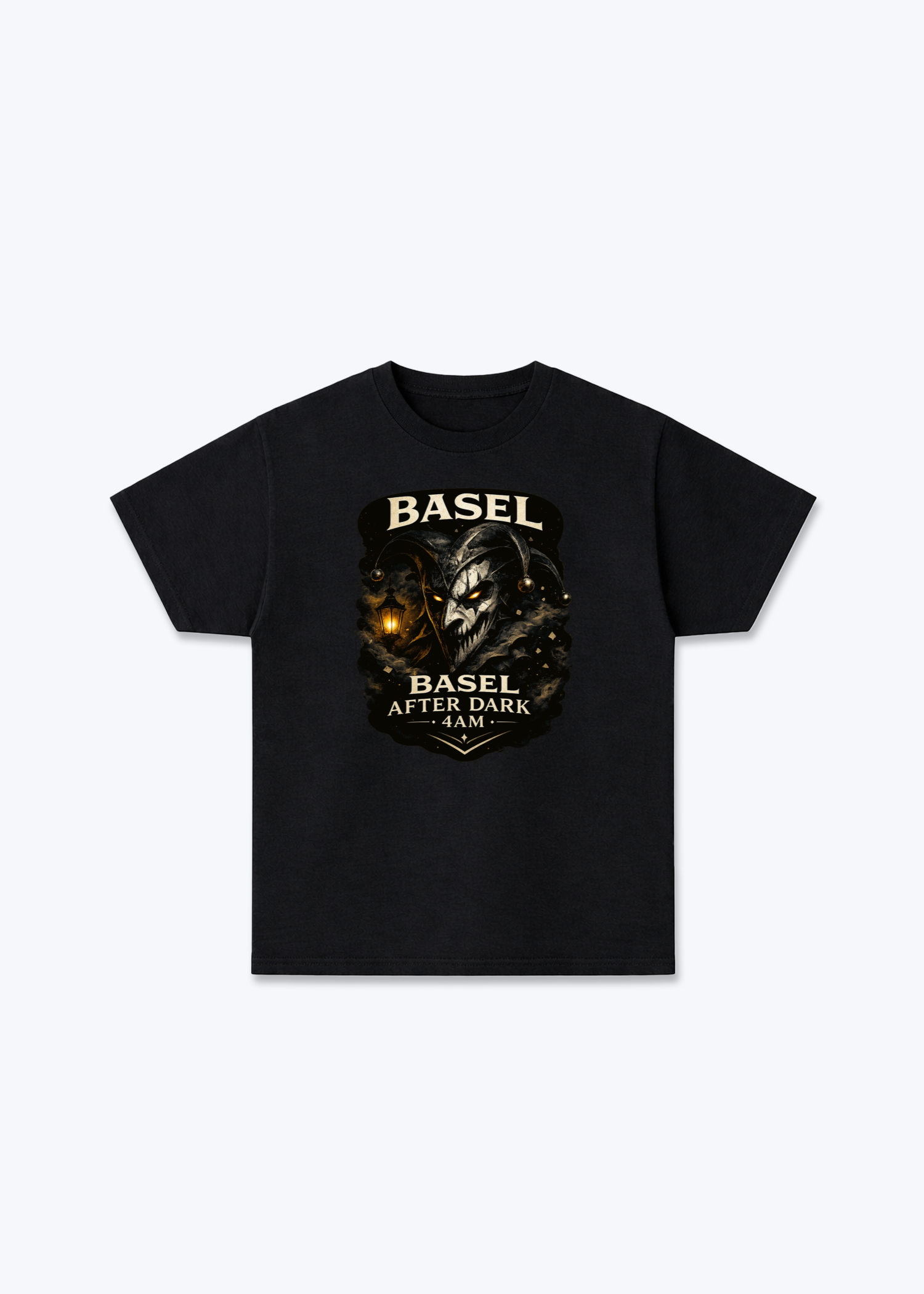 Basel After Dark Tee - Black Front (Designed)