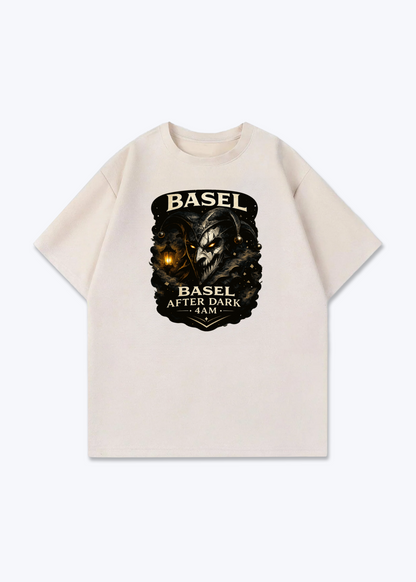 Basel After Dark Tee - Beige Front (Designed)