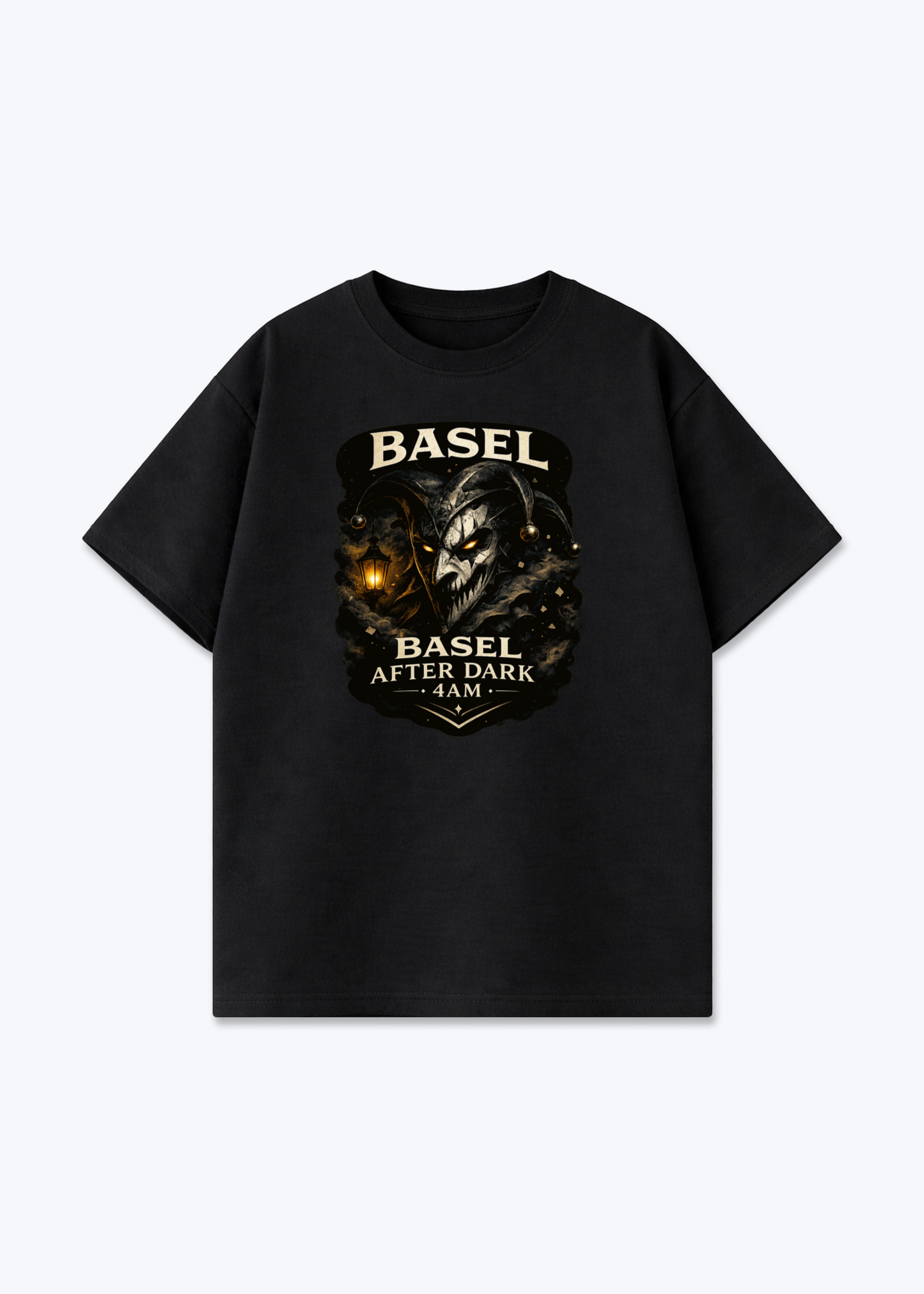 Basel After Dark Tee - Black Front (Designed)