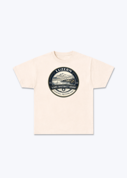 Luzern Lake District Tee - Beige Front (Designed)