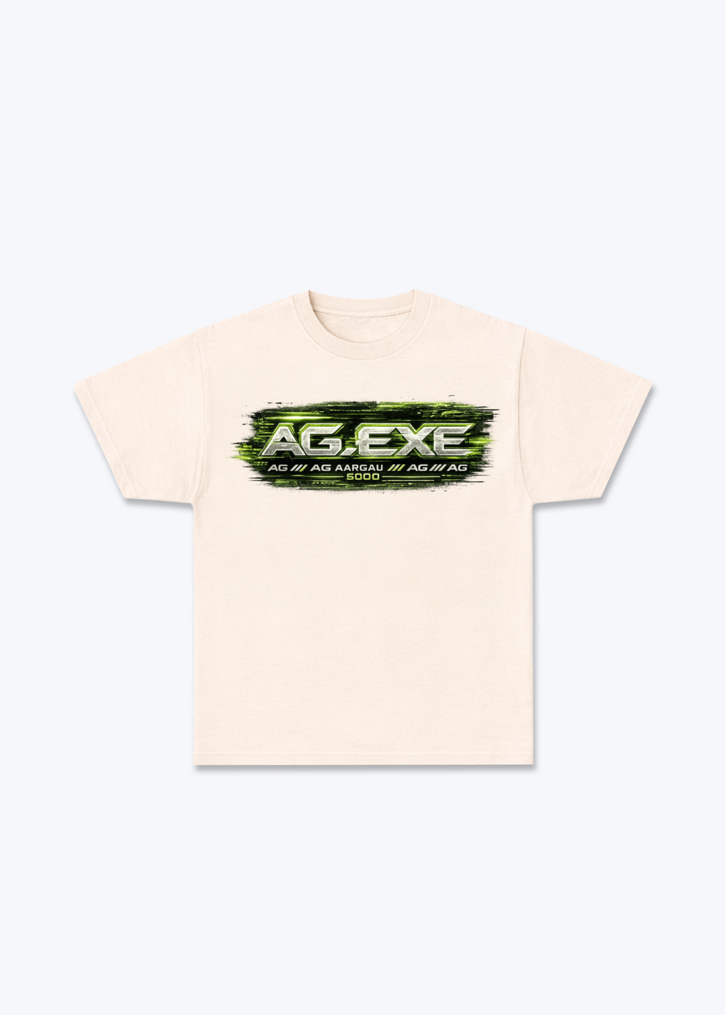 Aargau Exe Tee - Beige Front (Designed)