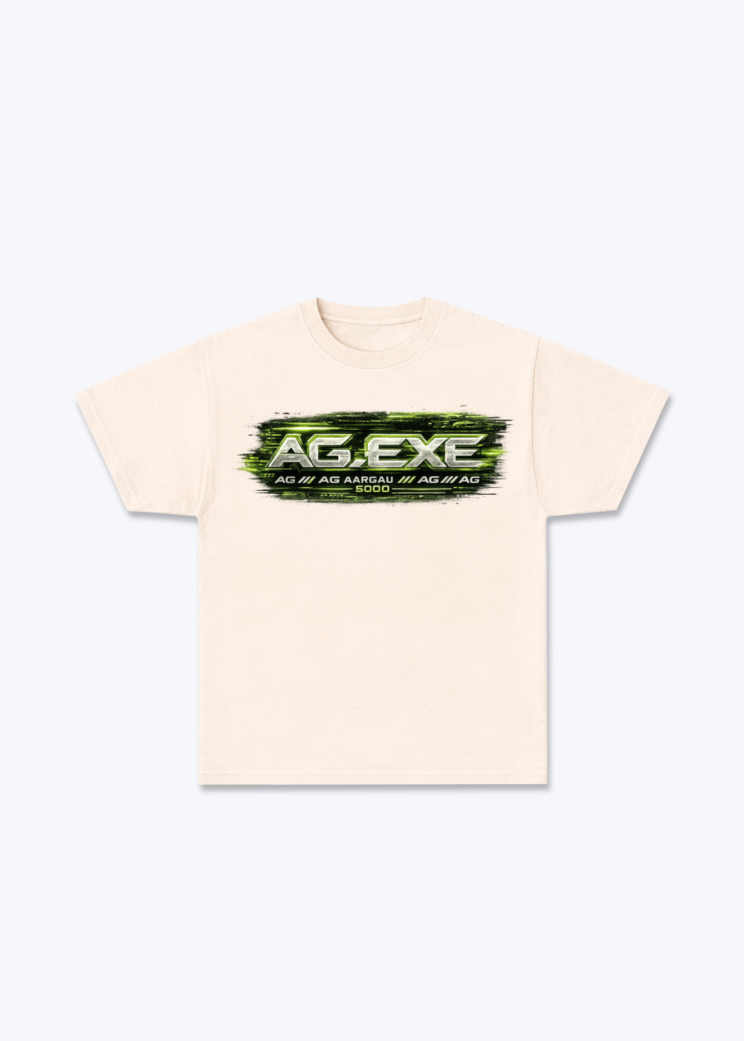 Aargau Exe Tee - Beige Front (Designed)