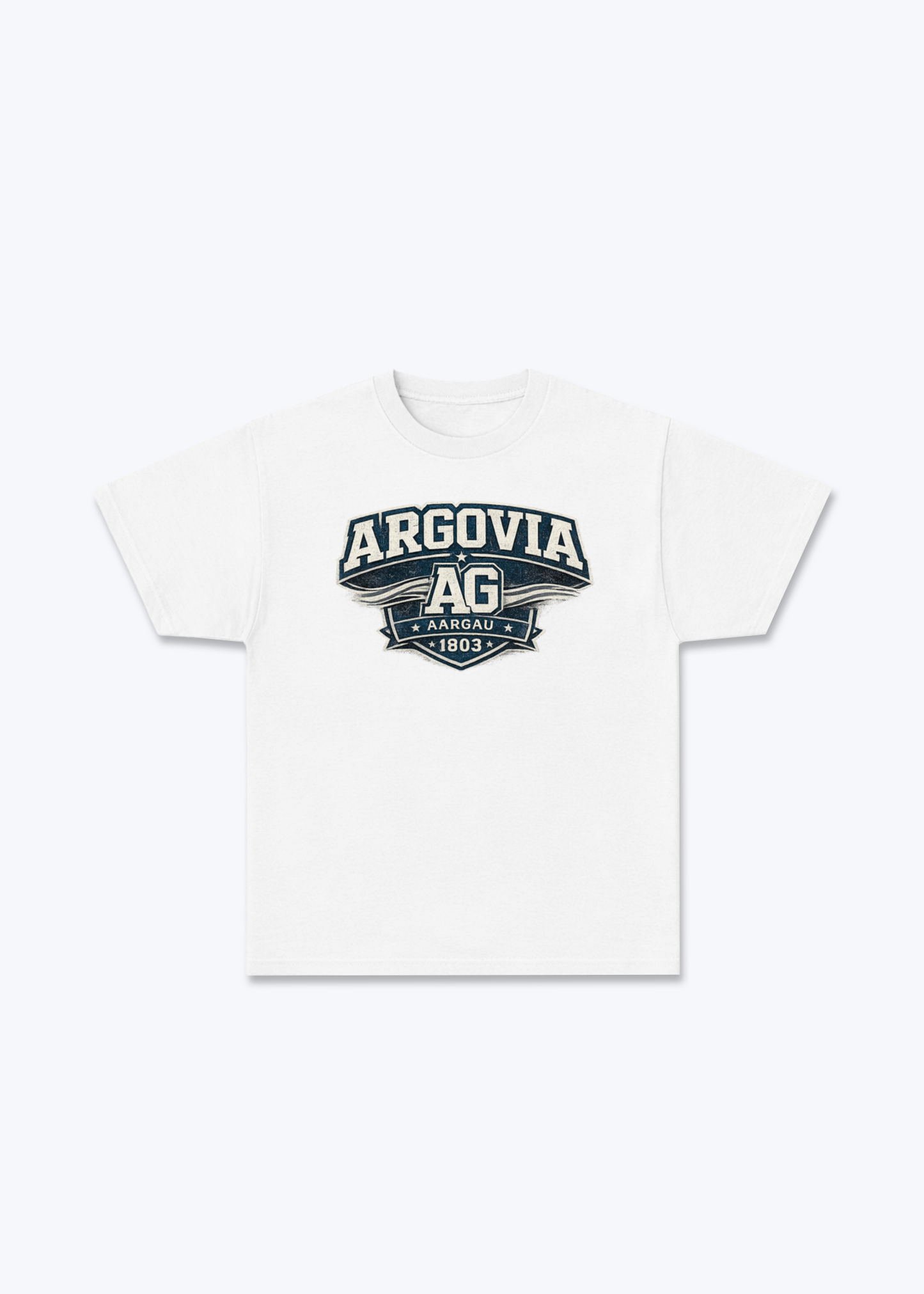 Aargau Argovia Tee - White Front (Designed)