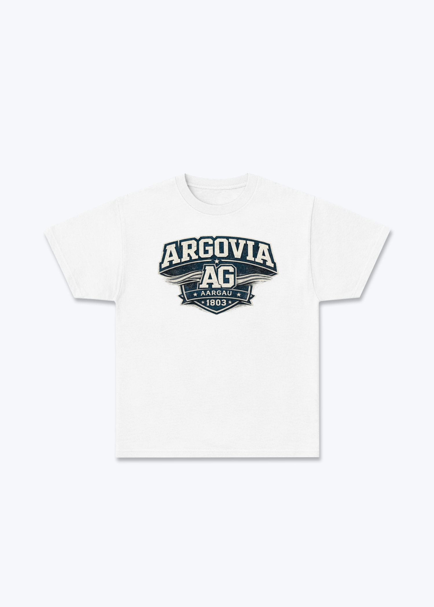 Aargau Argovia Tee - White Front (Designed)