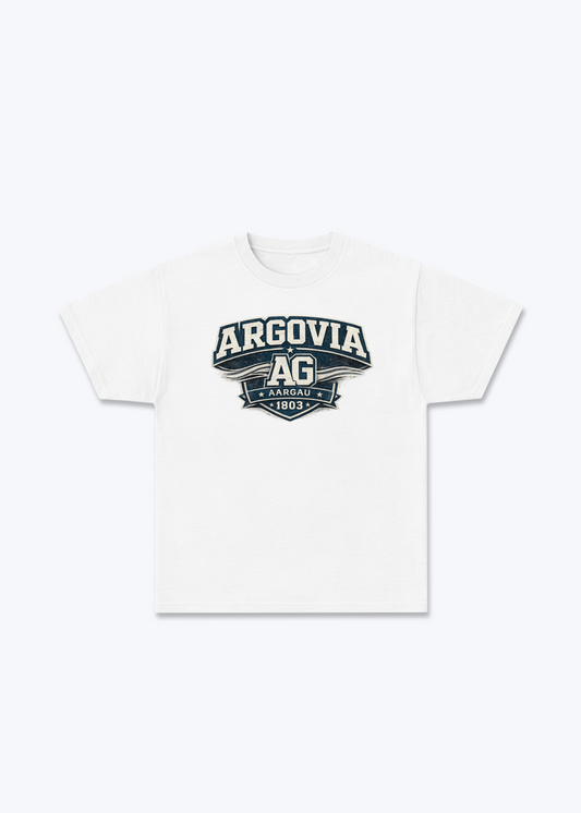 Aargau Argovia Tee - White Front (Designed)