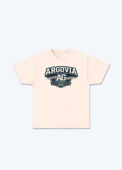 Aargau Argovia Tee - Beige Front (Designed)