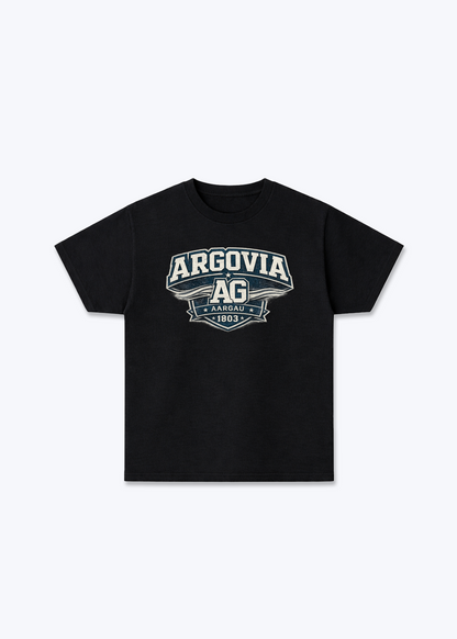 Aargau Argovia Tee - Black Front (Designed)