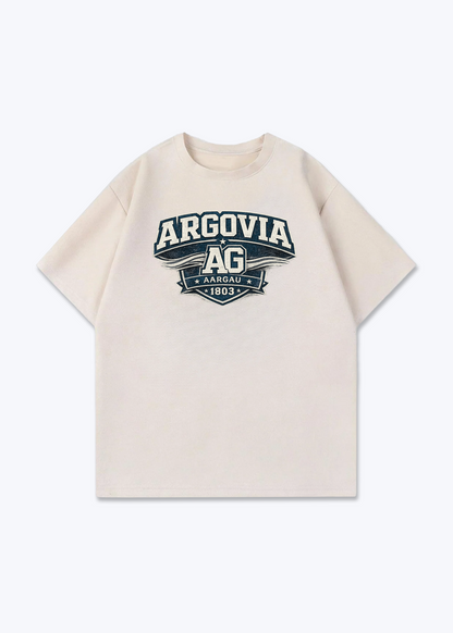 Aargau Argovia Tee - Beige Front (Designed)