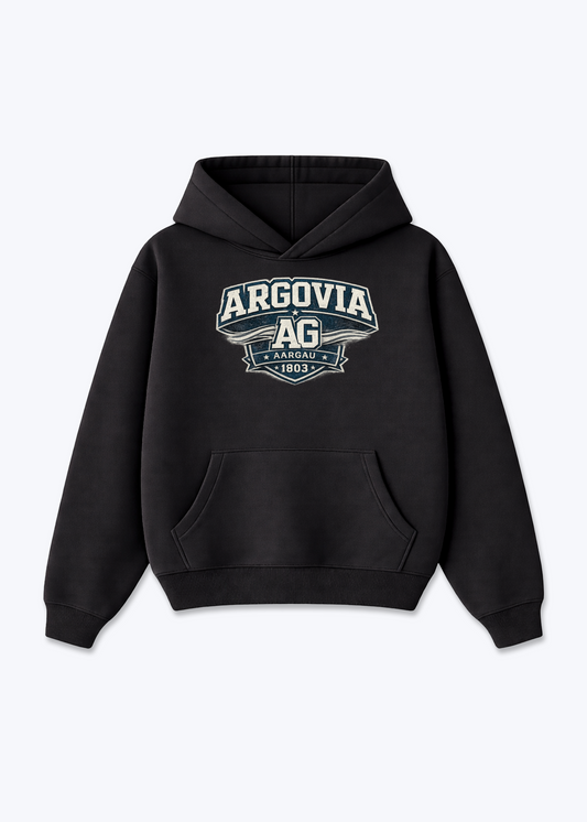 Aargau Argovia Tee - Black Front (Designed)
