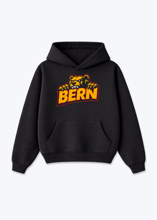 Bern Bear Statement Tee - Black Front (Designed)